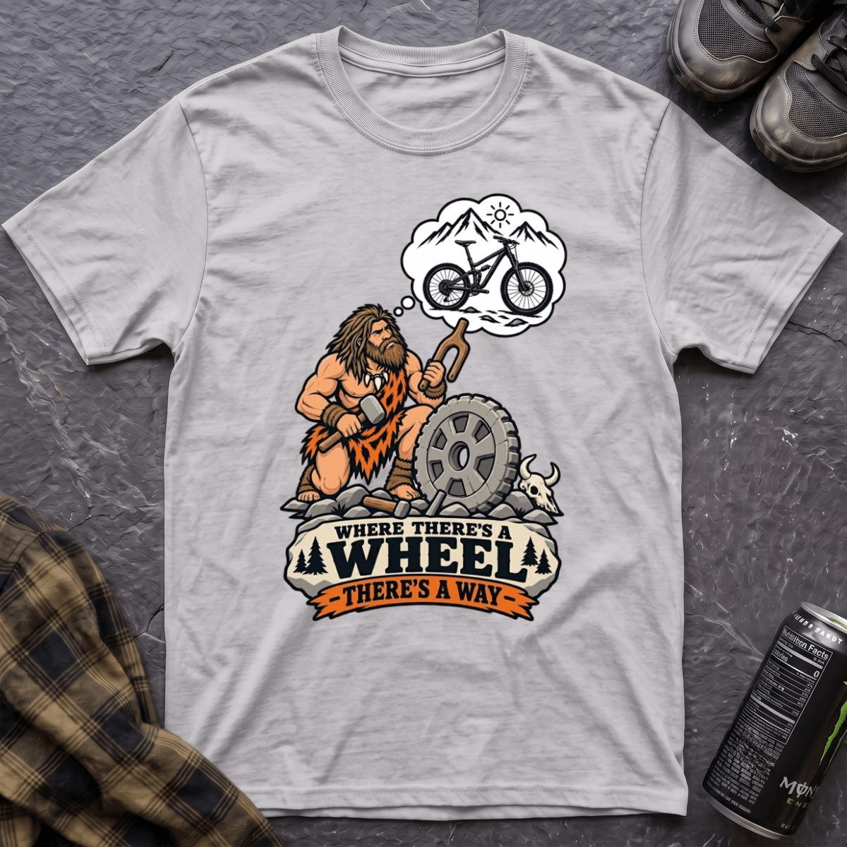 Where There's A Wheel T-Shirt - AspenCrestOutdoors