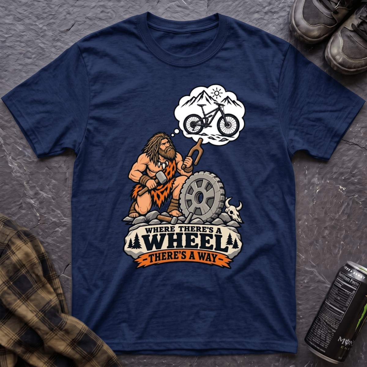 Where There's A Wheel T-Shirt - AspenCrestOutdoors