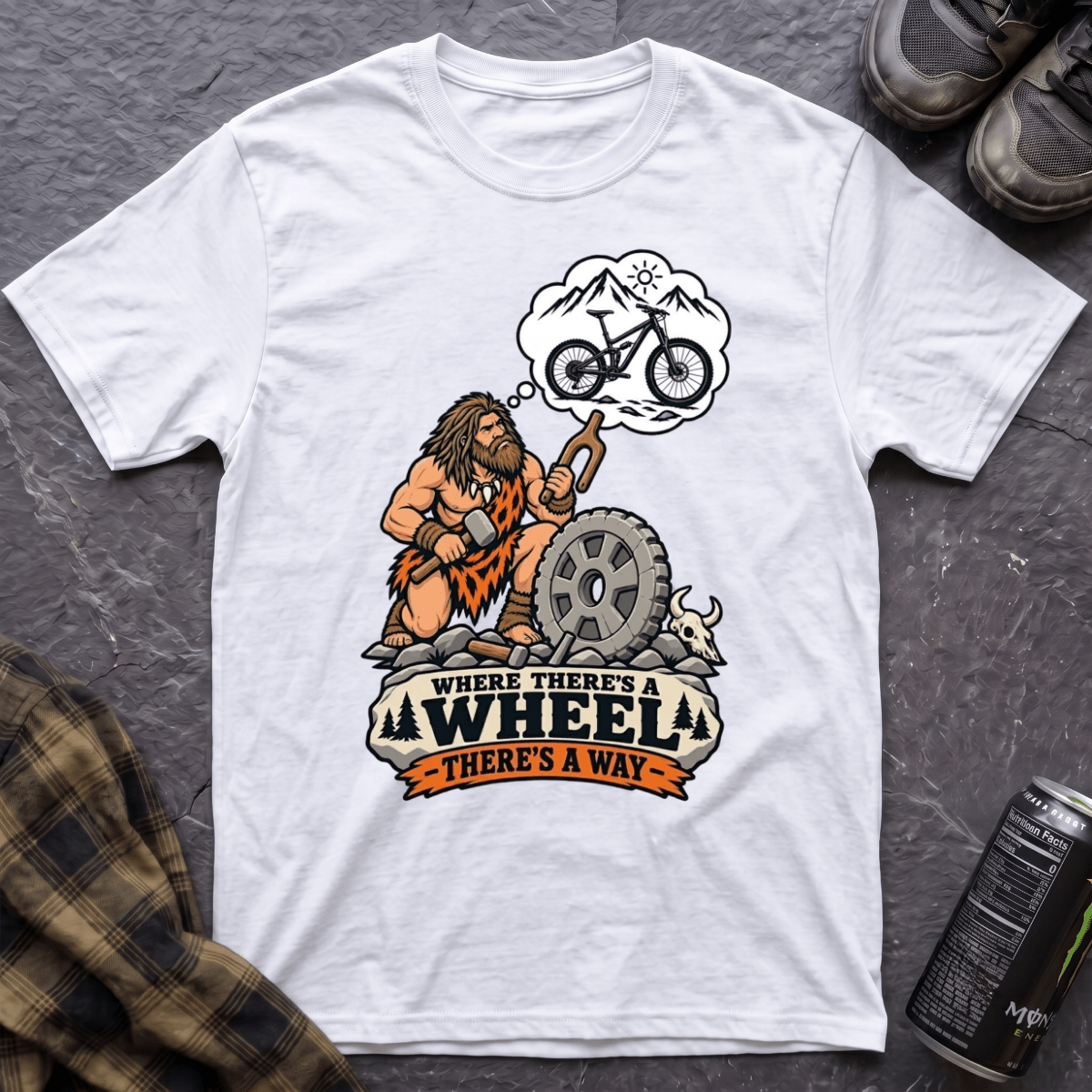 Where There's A Wheel T-Shirt - AspenCrestOutdoors
