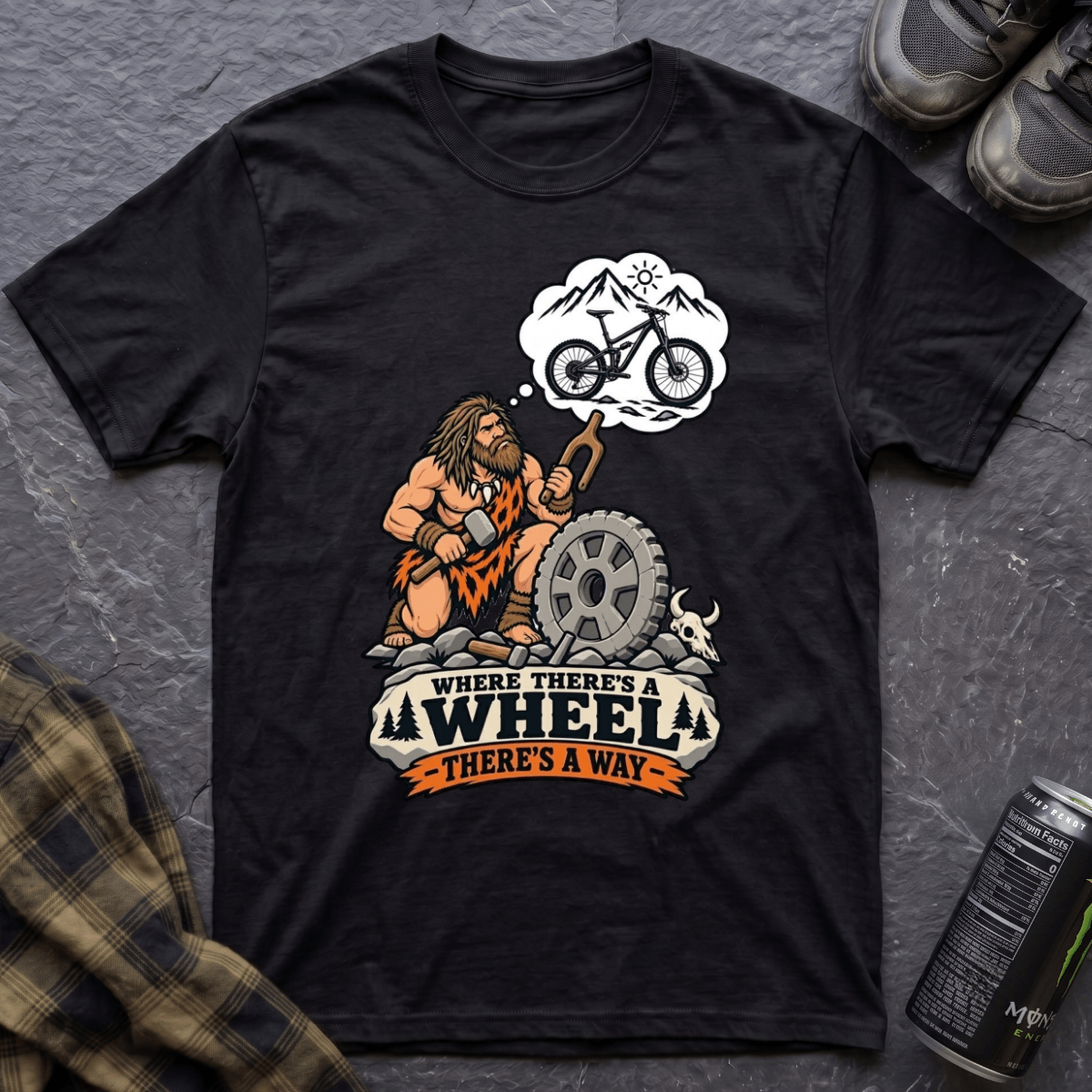 Where There's A Wheel T-Shirt - AspenCrestOutdoors