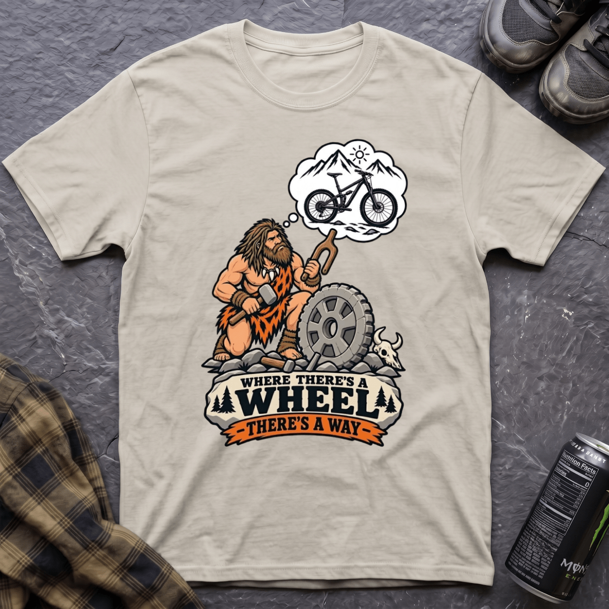 Where There's A Wheel T-Shirt - AspenCrestOutdoors