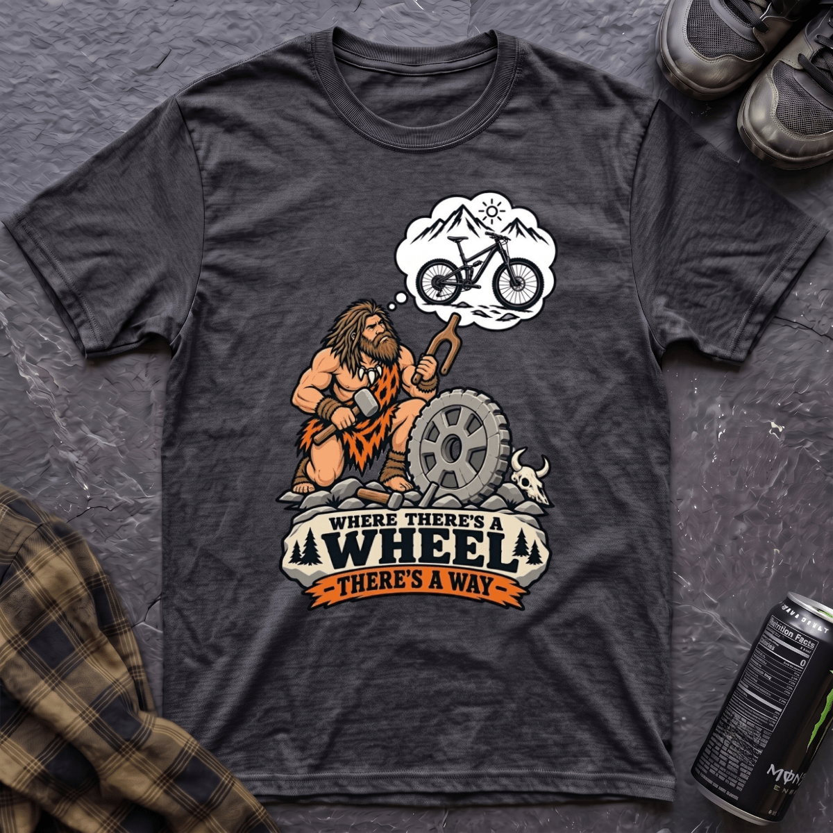 Where There's A Wheel T-Shirt - AspenCrestOutdoors