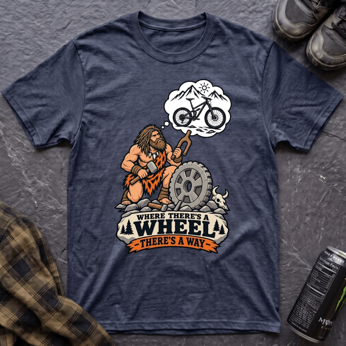 Where There's A Wheel T-Shirt - AspenCrestOutdoors