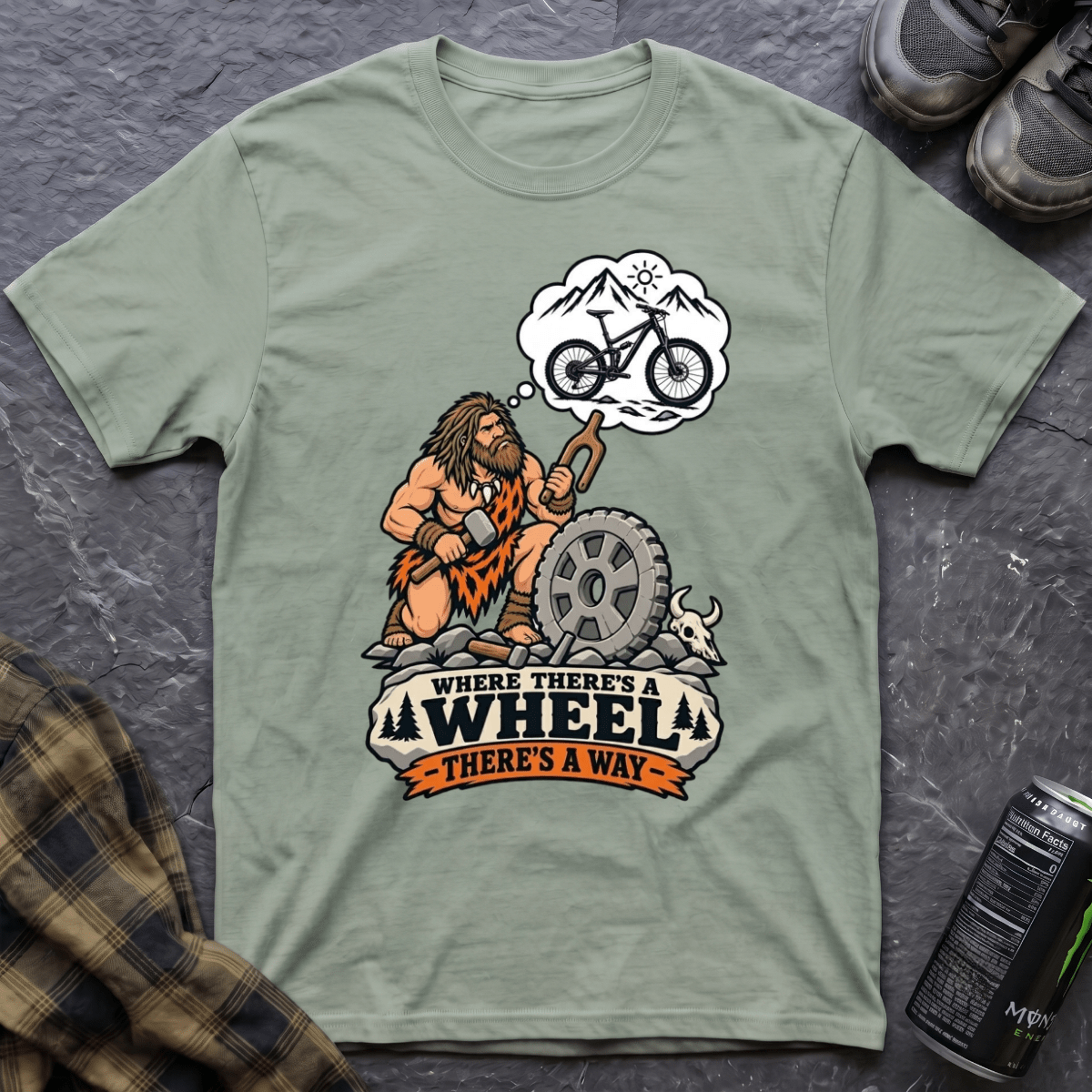 Where There's A Wheel T-Shirt - AspenCrestOutdoors