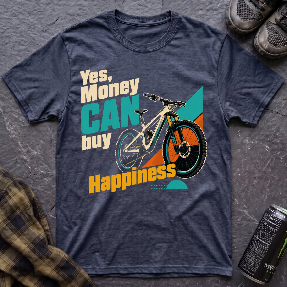 Yes Money Can Buy Happiness T-Shirt - AspenCrestOutdoors