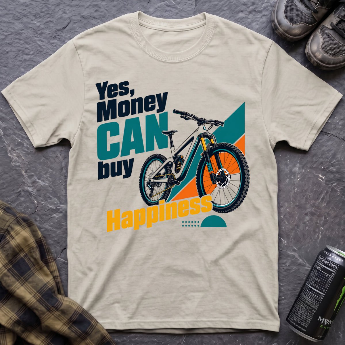 Yes Money Can Buy Happiness T-Shirt - AspenCrestOutdoors