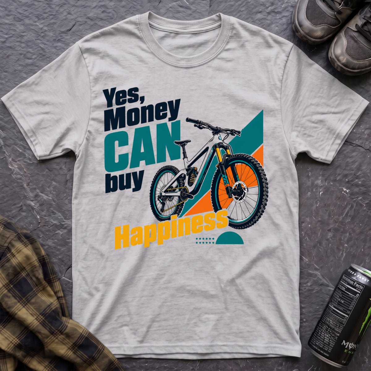 Yes Money Can Buy Happiness T-Shirt - AspenCrestOutdoors