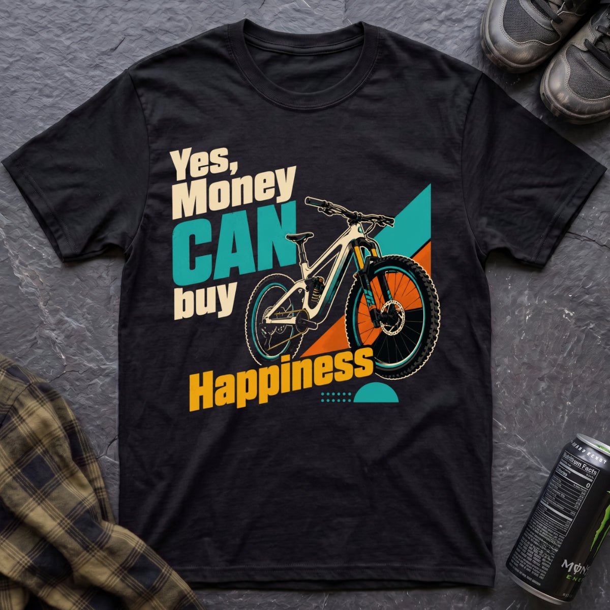 Yes Money Can Buy Happiness T-Shirt - AspenCrestOutdoors