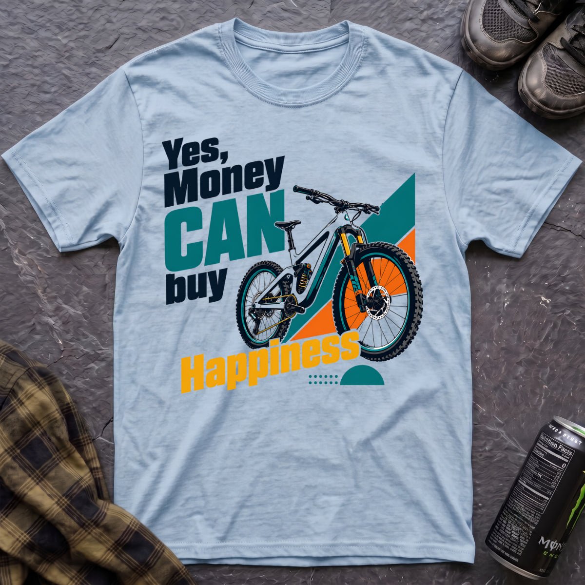 Yes Money Can Buy Happiness T-Shirt - AspenCrestOutdoors