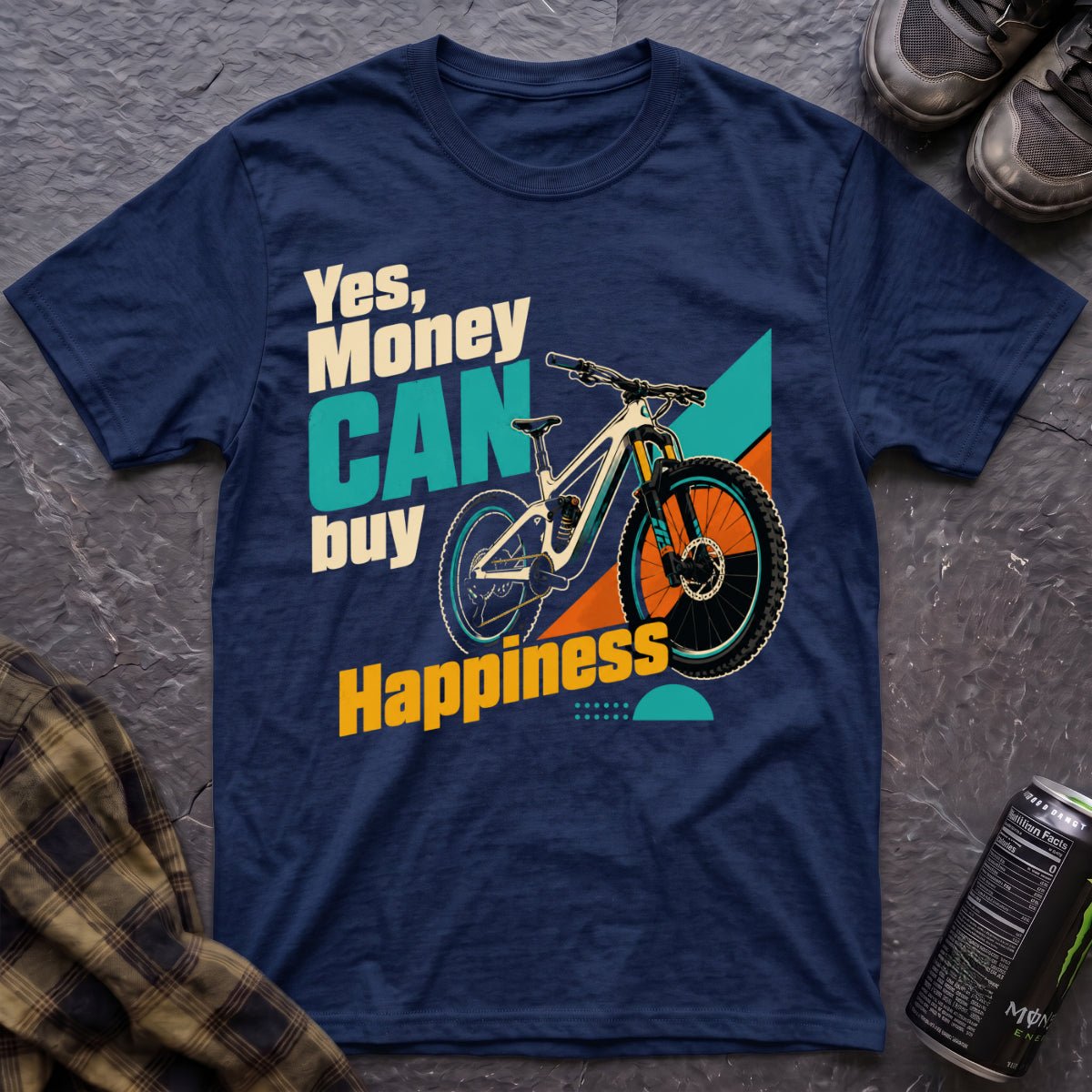 Yes Money Can Buy Happiness T-Shirt - AspenCrestOutdoors