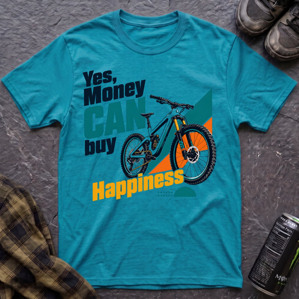 Yes Money Can Buy Happiness T-Shirt - AspenCrestOutdoors
