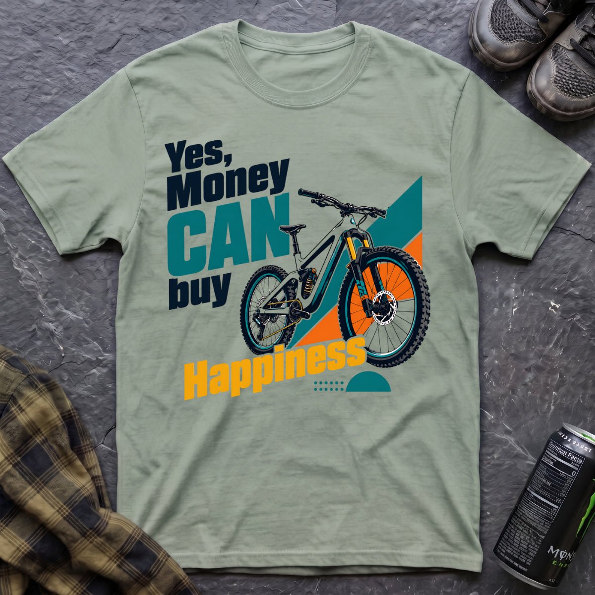 Yes Money Can Buy Happiness T-Shirt - AspenCrestOutdoors