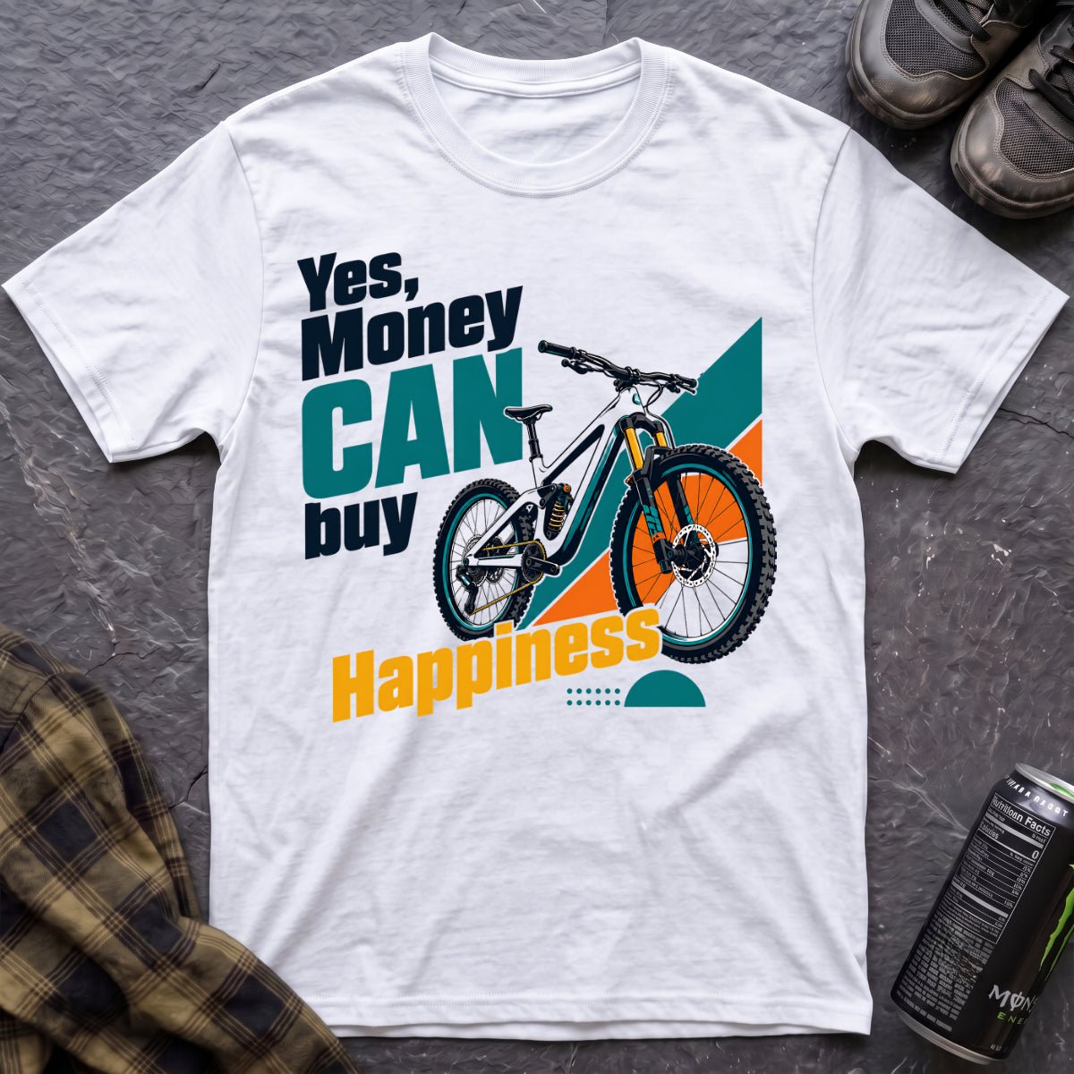 Yes Money Can Buy Happiness T-Shirt - AspenCrestOutdoors